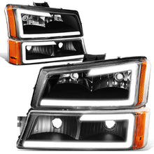 Load image into Gallery viewer, 03-07 Chevrolet Silverado / 03-06 Avalanche LED DRL Headlights Black