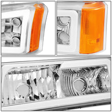 Load image into Gallery viewer, 2003-2007 Chevrolet Silverado / Avalanche LED DRL Headlights Chrome