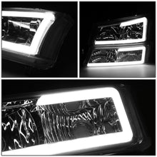 Load image into Gallery viewer, 03-07 Chevrolet Silverado LED DRL Headlights Chrome Housing 4PC