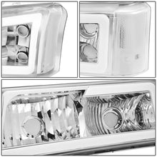 Load image into Gallery viewer, 03-07 Chevrolet Silverado LED DRL Headlights Chrome Housing 4PC