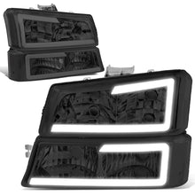 Load image into Gallery viewer, 2003-2007 Chevrolet Silverado / Avalanche LED DRL Headlights - Smoke