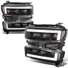 Load image into Gallery viewer, 2019-2022 Chevrolet Silverado 1500 LED DRL Quad Projector Headlights