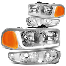 Load image into Gallery viewer, 01-07 GMC Sierra/Yukon LED DRL Headlights 4PC Chrome Housing