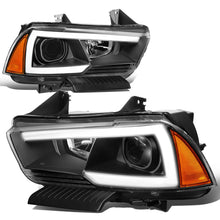 Load image into Gallery viewer, 11-14 Dodge Charger LED DRL Projector Headlights - Black Housing