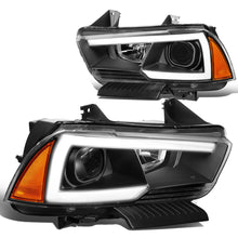 Load image into Gallery viewer, 11-14 Dodge Charger LED DRL Projector Headlights - Black Housing