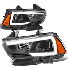Load image into Gallery viewer, 11-14 Dodge Charger LED DRL Projector Headlights - Black Housing