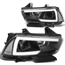 Load image into Gallery viewer, 2011-2014 Dodge Charger LED DRL Projector Headlights - Black Housing