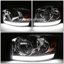 Load image into Gallery viewer, 06-09 Dodge Ram LED DRL Chrome Headlights - Amber Corner H13