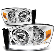 Load image into Gallery viewer, 06-09 Dodge Ram LED DRL Chrome Headlights - Amber Corner H13