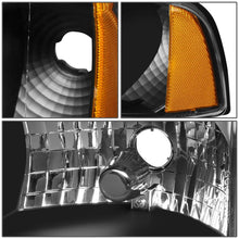 Load image into Gallery viewer, 94-02 Dodge Ram LED DRL Headlights - Black Housing Amber Corner
