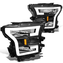 Load image into Gallery viewer, 2015-2017 Ford F-150 LED DRL Headlights - Black Housing