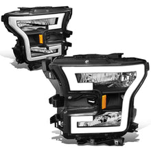 Load image into Gallery viewer, 2015-2017 Ford F-150 LED DRL Headlights - Black Housing