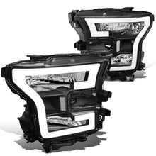 Load image into Gallery viewer, 2015-2017 Ford F-150 LED DRL Black Housing Headlights