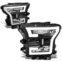Load image into Gallery viewer, 2015-2017 Ford F-150 LED DRL Black Housing Headlights