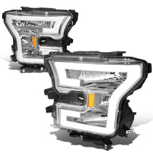 Load image into Gallery viewer, 2015-2017 Ford F-150 LED DRL Headlights Chrome Housing