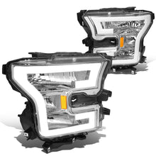 Load image into Gallery viewer, 2015-2017 Ford F-150 LED DRL Headlights Chrome Housing