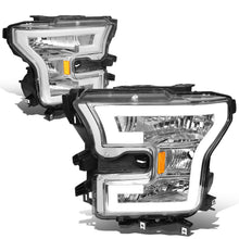 Load image into Gallery viewer, 2015-2017 Ford F-150 LED DRL Headlights Chrome Housing