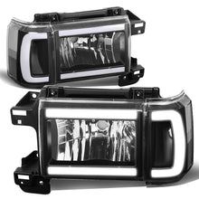 Load image into Gallery viewer, 87-91 Ford Bronco F-150 F-250 F-350 LED DRL Headlights Black Housing