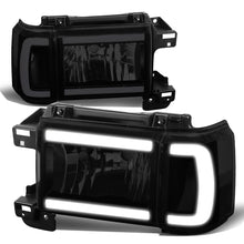 Load image into Gallery viewer, 87-91 Ford Bronco F-150 F-250 F-350 LED DRL Headlights Black Smoke
