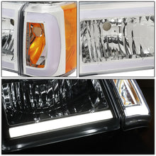 Load image into Gallery viewer, 87-91 Ford Bronco F-150 F-250 F-350 LED DRL Chrome Headlights