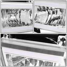 Load image into Gallery viewer, 87-91 Ford Bronco F-150 F-250 F-350 LED DRL Chrome Headlights