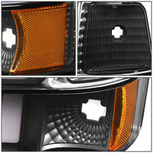 Load image into Gallery viewer, 92-96 Ford F-150 F-250 F-350 Bronco Dual LED DRL Headlights Black