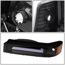 Load image into Gallery viewer, 92-96 Ford F-150 F-250 F-350 Bronco Dual LED DRL Headlights Black