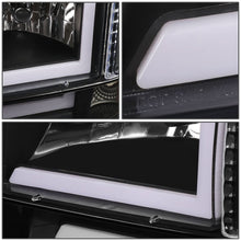 Load image into Gallery viewer, 92-96 Ford F-150 F-250 F-350 Bronco Dual LED DRL Headlights Black