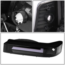 Load image into Gallery viewer, 92-96 Ford F-150 F-250 F-350 Bronco Dual LED DRL Headlights Black