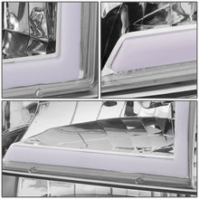 Load image into Gallery viewer, 92-96 Ford F-150 F-250 F-350 Bronco Dual LED DRL Headlights Chrome