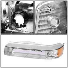 Load image into Gallery viewer, 92-96 Ford F-150 F-250 F-350 Bronco Dual LED DRL Headlights Chrome