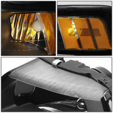Load image into Gallery viewer, 99-04 Ford Mustang LED DRL Headlights Black Housing Amber Corner