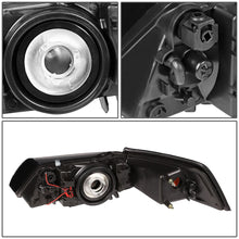 Load image into Gallery viewer, 99-04 Ford Mustang LED DRL Headlights Black Housing Amber Corner
