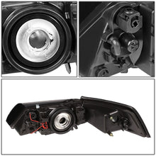Load image into Gallery viewer, 99-04 Ford Mustang LED DRL Headlights - Black Housing Clear Corner
