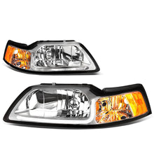 Load image into Gallery viewer, 99-04 Ford Mustang LED DRL Headlights Chrome Housing