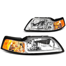Load image into Gallery viewer, 99-04 Ford Mustang LED DRL Headlights Chrome Housing