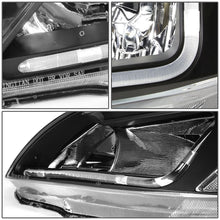 Load image into Gallery viewer, 2003-2007 Honda Accord LED DRL Headlights - Black Housing Clear Corner