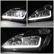 Load image into Gallery viewer, 03-07 Honda Accord LED DRL Headlights Chrome Housing Clear Corner