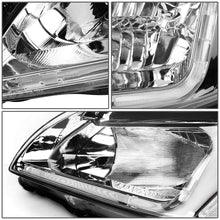 Load image into Gallery viewer, 03-07 Honda Accord LED DRL Headlights Chrome Housing Clear Corner