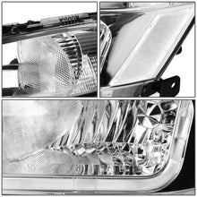 Load image into Gallery viewer, 03-07 Honda Accord LED DRL Headlights Chrome Housing Clear Corner