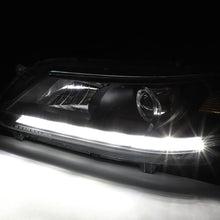 Load image into Gallery viewer, 13-15 Honda Accord LED DRL Projector Headlights Black Housing