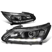 Load image into Gallery viewer, 2013-2015 Honda Accord LED DRL Projector Headlights Black Housing