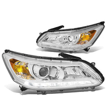 Load image into Gallery viewer, 2013-2015 Honda Accord LED DRL Projector Headlights Chrome