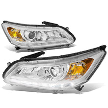Load image into Gallery viewer, 2013-2015 Honda Accord LED DRL Projector Headlights Chrome