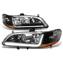 Load image into Gallery viewer, 98-02 Honda Accord LED DRL Headlights - Black Housing / Amber Corner