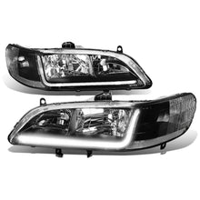 Load image into Gallery viewer, 98-02 Honda Accord LED DRL Headlights - Black Housing Clear Corner
