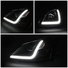 Load image into Gallery viewer, 01-03 Honda Civic LED DRL Projector Headlights Black Housing