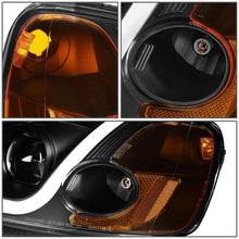 Load image into Gallery viewer, 01-03 Honda Civic LED DRL Projector Headlights Black Housing