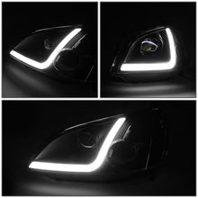 Load image into Gallery viewer, 01-03 Honda Civic LED DRL Projector Headlights Black Housing