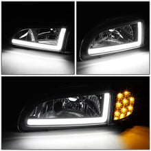 Load image into Gallery viewer, 92-95 Honda Civic LED DRL Headlights Black Housing Clear Corner